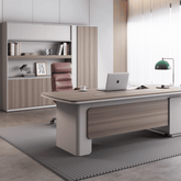 Anders-C Executive Office Wooden Open Display Shelf Cabinet